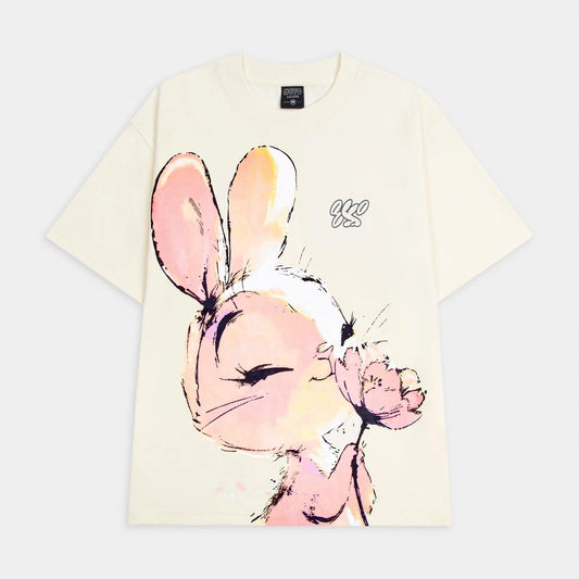 Product Description: RABBIT Tee - Soft, Smooth, and Cool Cotton T-shirt   Size L